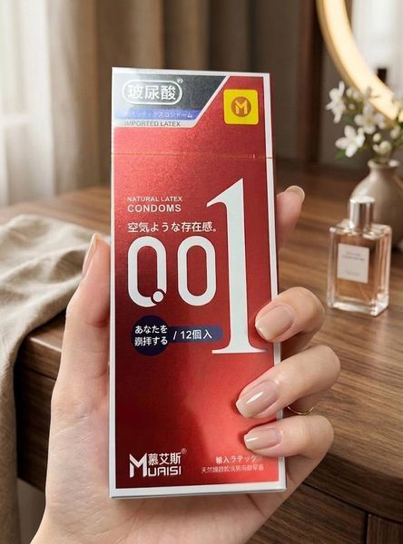 Презервативи Muaisi 001 Red ультратонкі з додатковим мастилом, 12 шт 8934 фото