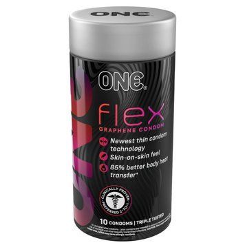 Презервативи ONE Flex надтонкі гнучкі міцні 10 шт graphene 666125 фото