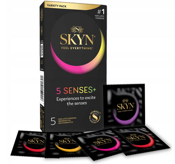 Презервативи SKYN 5 SENSES набір з 5 штук 222111 фото