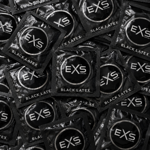 Презервативи EXS Black Latex чорні класичні 9е6 фото