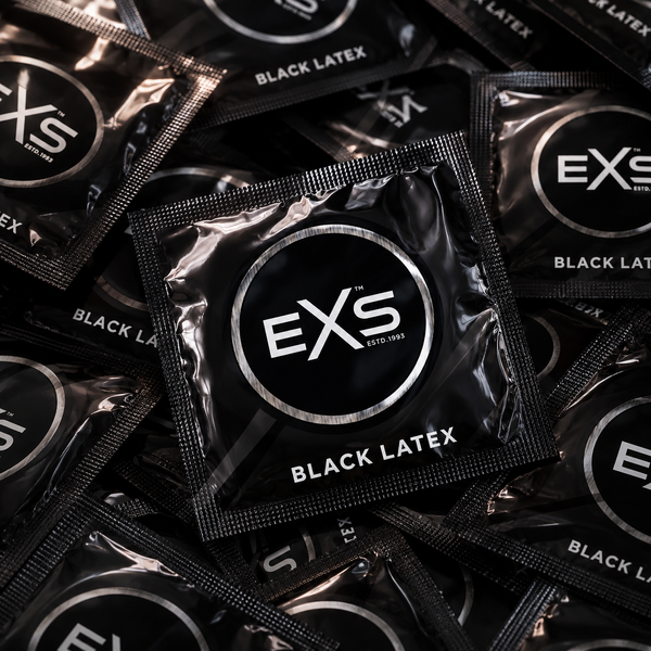 Презервативи EXS Black Latex чорні класичні 9е6 фото