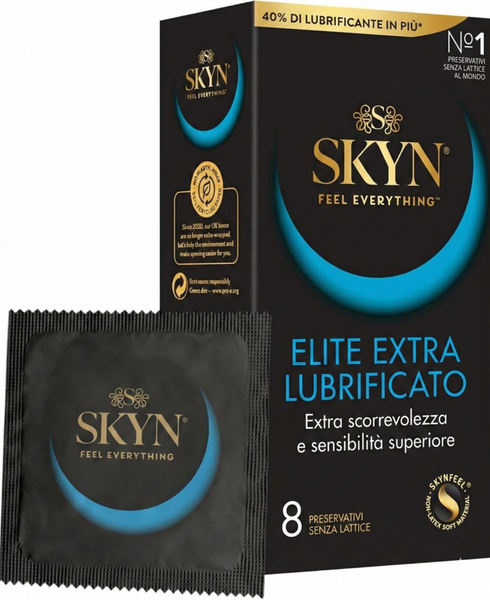 Презервативы Skyn Elite Extra Lube 8 шт &mdash; тонкие с большим количеством смазки 74363 фото