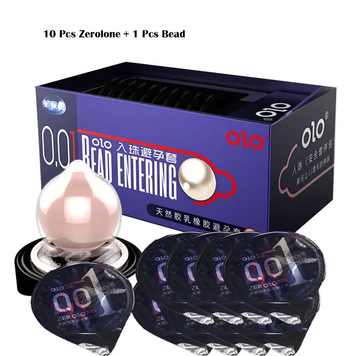 Презервативи OLO Bead Entering презервативи з бусиною 10 шт 666131 фото