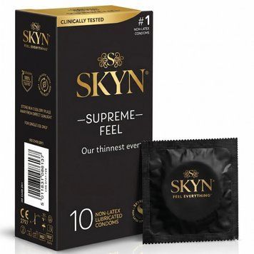 Презервативи Skyn Supreme Feel без латексу 10 шт новинка дуже чутливі 222888 фото