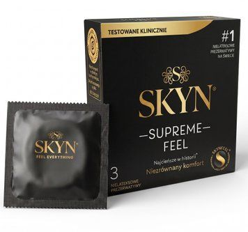 Презервативи Skyn Supreme 3 шт найтонші від Скін найбільші відчуття Новинка 222999 фото