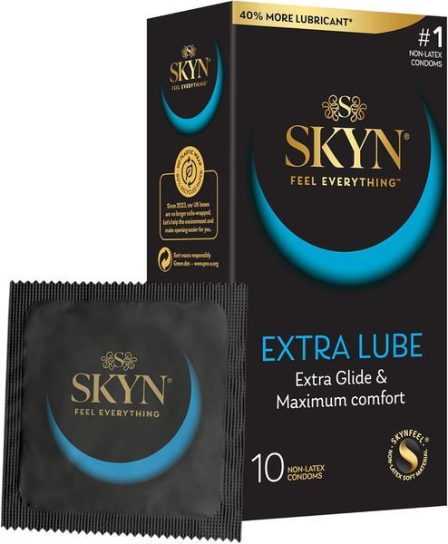 Презервативи SKYN Extra Lube 10 штук преміум презервативи безлатексні 333000 фото