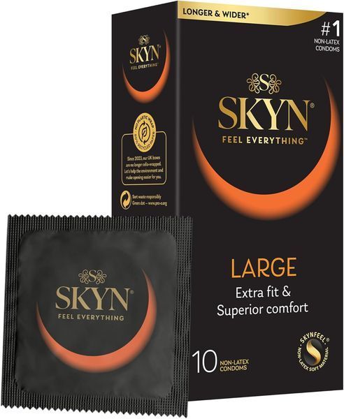 Презервативи Skyn Large king size 10 штук збільшений розмір 333444 фото