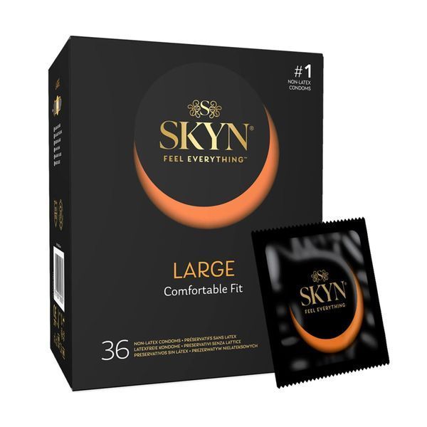 Презервативи Skyn Large 36 збільшений розмір XL  безлатексні 333555 фото