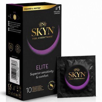 Skyn ELITE 10 штук ультратонкі безлатексні преміум презервативи 333666 фото