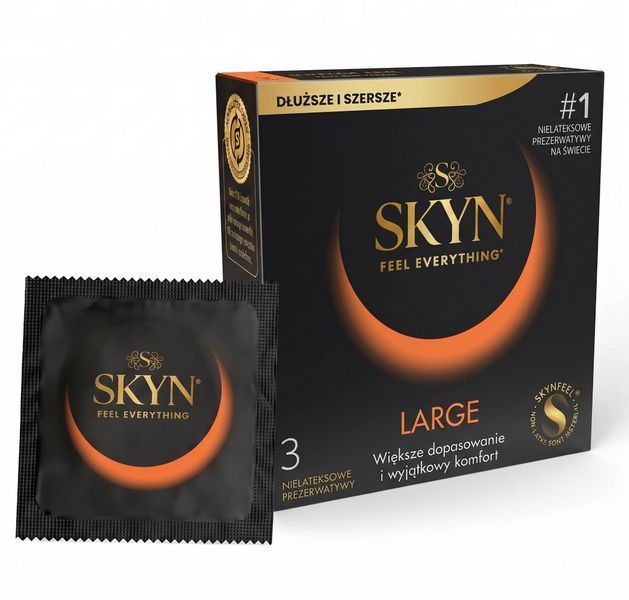 Презервативы Skyn Large 3 шт безлатексные увеличенные 2435 фото