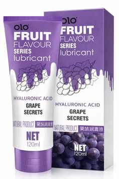 Смаковий лубрикант OLO Fruit Sweet secret оральний лубрикант зі смаком винограду гель змаска 665472 фото
