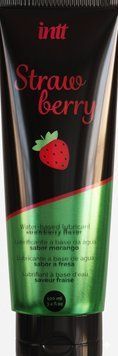 Съедобный лубрикант со вкусом клубники Intt Strawberry 100 мл на водной основе без сахара&nbsp; 8845а фото