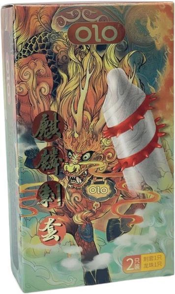 Презервативи з вусиками Olo Red Dragon 1 шт + Кулька