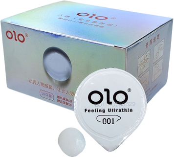 Презервативи OLO 0.01 Feeling Ultrathin з кулькою ультратонкі 5+5 666113 фото