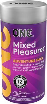 Презервативи ONE Mixed Pleasures 12 шт різні види презервативів 2508549786 фото